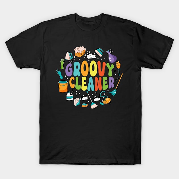 Groovy Cleaner T-Shirt by WyldbyDesign